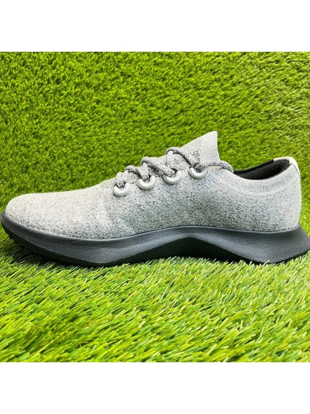 Allbirds Wool Dasher 2 Mizzles Mens Size 12 Gray Black Running Shoes Sneakers